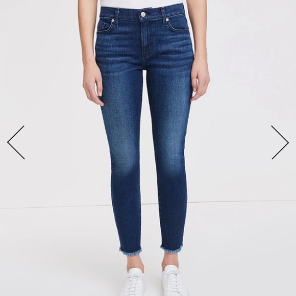 7 For All Mankind Denim - 7 for all mankind ankle skinny size 26